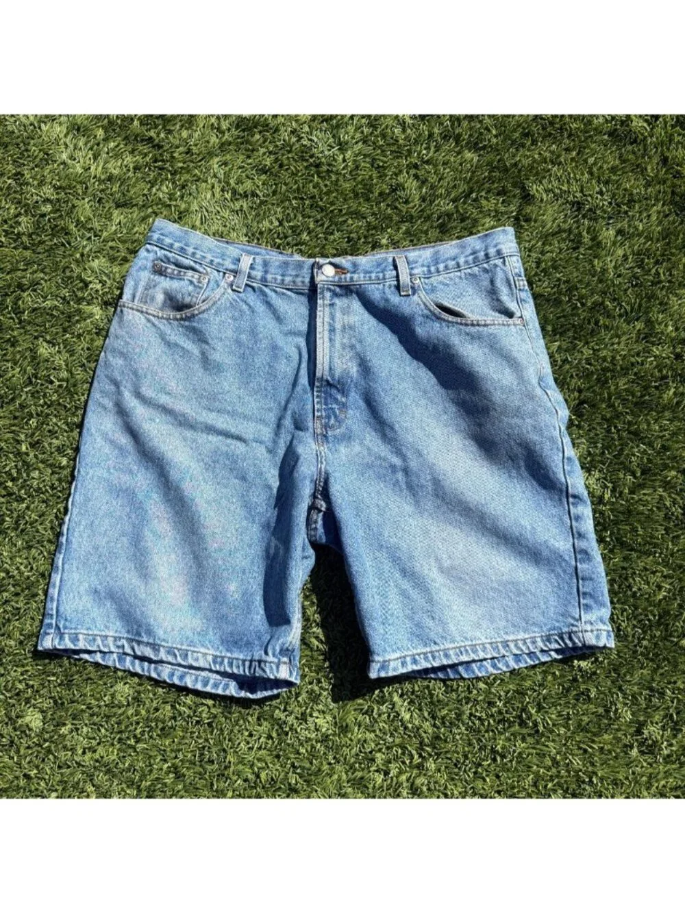 Wrangler Denim Jorts Medium Wash Waist 38 Men’s